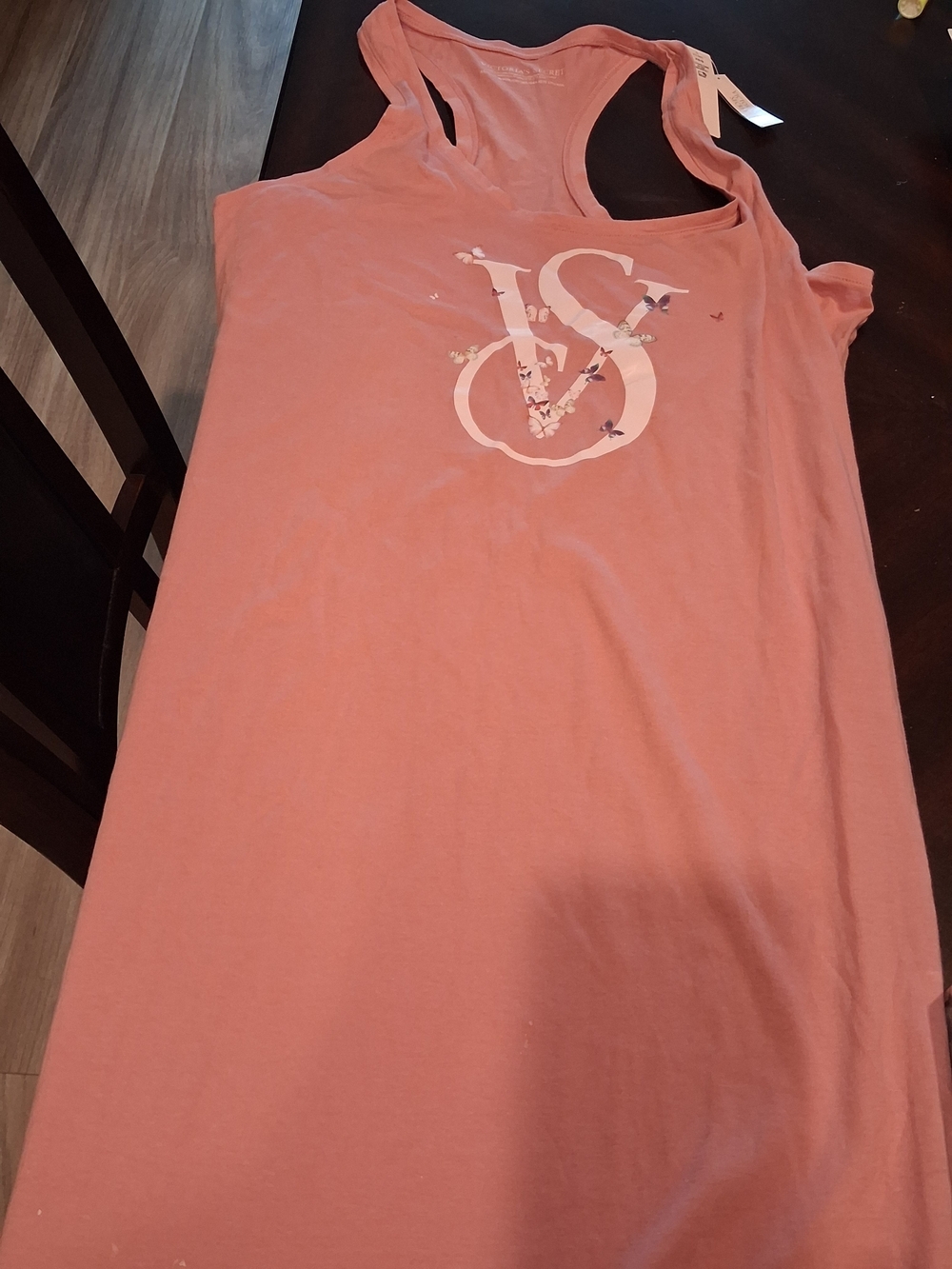 Victoria's Secret Coral Pink Racerback Sleep Gown Ankle Length